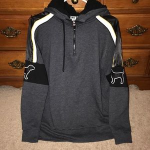 VS PINK SHERPA HOODED SWEATSHIRT